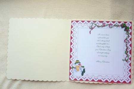 8x8 Friends Warm Hearts Christmas Insert Plate by Rosina Walker