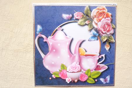 Tea Time, Roses & Butterflies by Rosina Walker