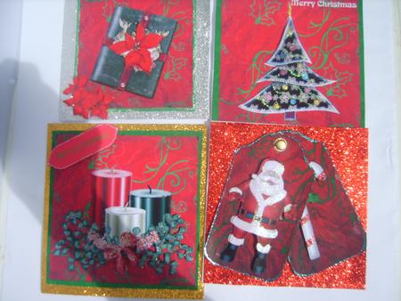 Selection of Xmas Toppers and Tags by Rosina Walker