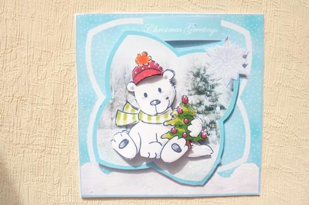 Polar Bear with His Tree by Rosina Walker