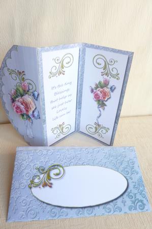 Sage Elegance Card & Envelope Kit - Cu4cu by Rosina Walker