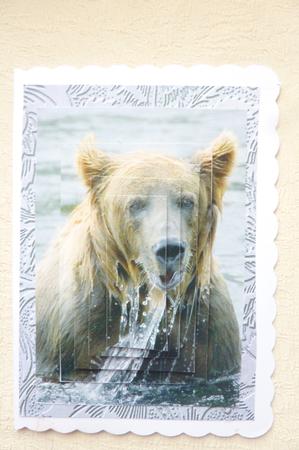 Brown Bear Fishing Pyramid by Rosina Walker