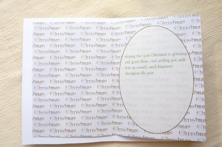 Gold Christmas Insert by Rosina Walker