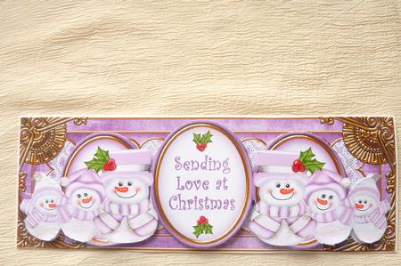 Lilac Snowman Love at Christmas Dl Topper by Rosina Walker