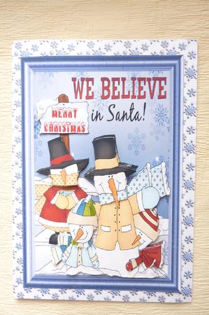 We Believe in Santa Card Front by Rosina Walker