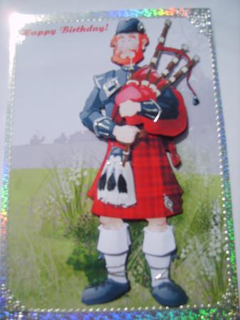 Bagpipe Player Dude A4. by Rosina Walker