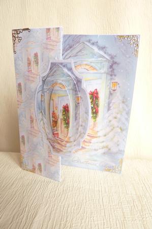 Christmas Welcome to My Home No Hole Fold Back Card by Rosina Walker