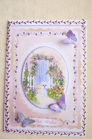 Westie by the Blue Door Step by Step Decoupage by Rosina Walker