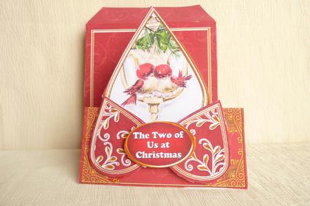 Lovebirds Two of Us at Christmas Teardrop Trio Kit by Rosina Walker