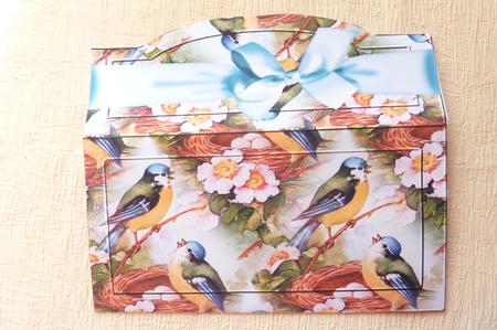 Birdsong Money Gift Envy Blue Bow by Rosina Walker