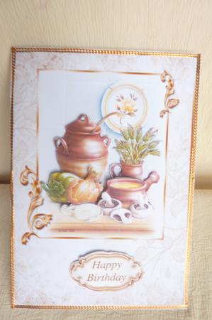Kitchen Connoisseur Male Birthday Step by Step Card by Rosina Walker