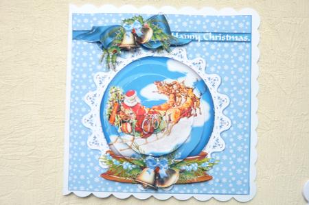 Santa Snowglobe by Rosina Walker