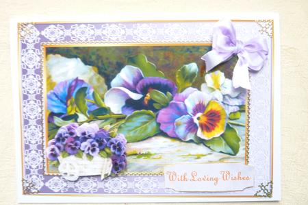 Pansies in Lilac by Rosina Walker