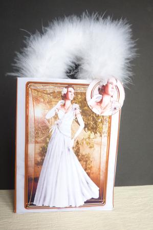 Art Deco Lady Rose White Mini Bags by Rosina Walker