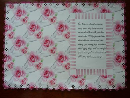 Pink Roses and Butterflies Landscape Paper by Rosina Walker