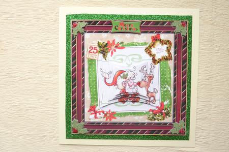 Nose to Nose with the Reindeer, Santa by Rosina Walker