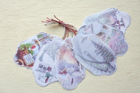 6 Vintage Christmas Shaped Toppers by Rosina Walker