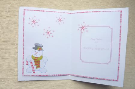 Snowman Xmas Insert by Rosina Walker