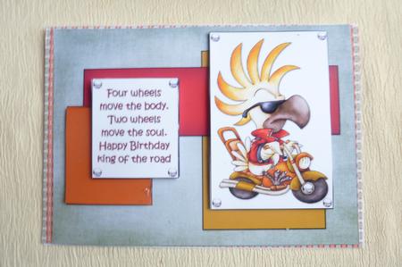 Speed King Birthday Quick Card by Rosina Walker