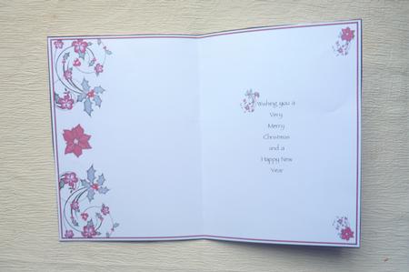 Christmas Holly Insert by Rosina Walker