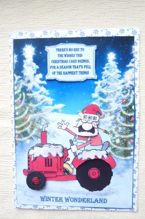 Christmas Tractor by Rosina Walker