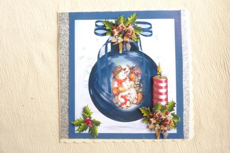 Jolly Snowman and Friends Embellished Bauble by Rosina Walker