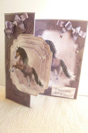 The Canter Horse No Holes Cut and Fold by Rosina Walker