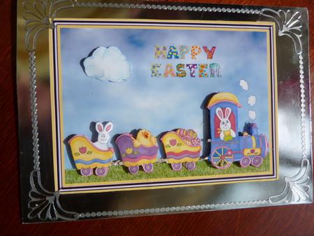 Easter Train Bringing the Easter Eggs by Rosina Walker