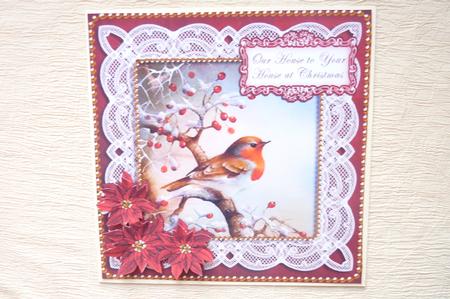 Red Robin Ours to Yours 8in Sentiment Topper by Rosina Walker