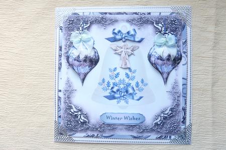 Christmas Bell and Baubles in Bleu by Rosina Walker
