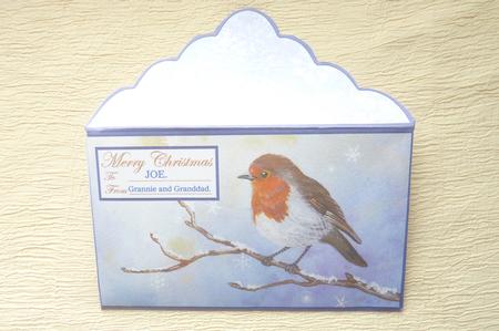 Christmas Money Wallet Envelope Robin by Rosina Walker