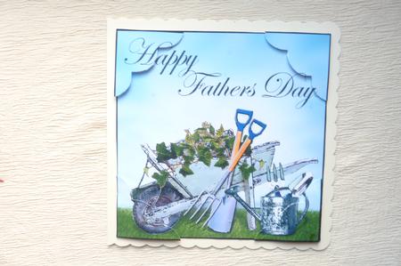 8 x 8 Gardening Fathers Day Scalloped Corner Topper by Rosina Walker