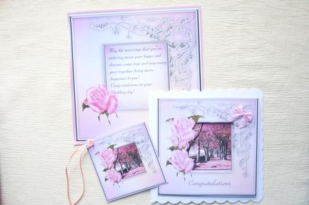 Pink Trees and Roses Insert by Rosina Walker