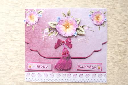 Roses and Tassle by Rosina Walker
