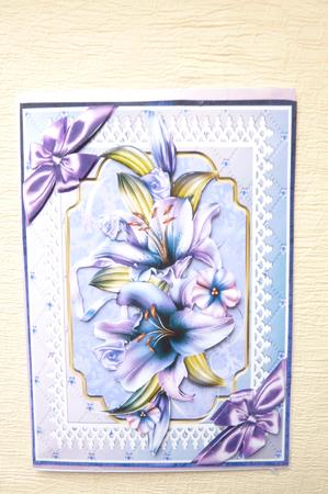 Blue Lillies and Lace by Rosina Walker