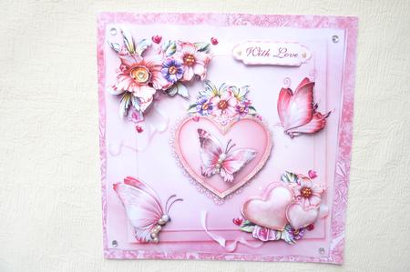Valentine Fancy Square Card Mini-kit by Rosina Walker
