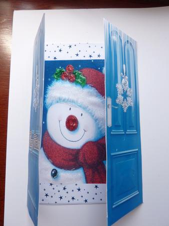 Red Nose Snowman Gatefold by Rosina Walker