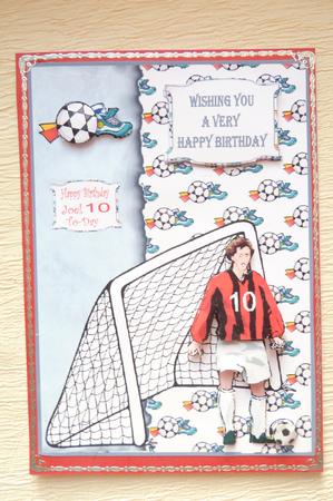 Football Mad Red Male by Rosina Walker