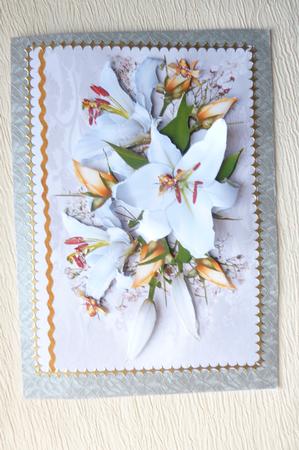 White Lilies and Rosebuds by Rosina Walker