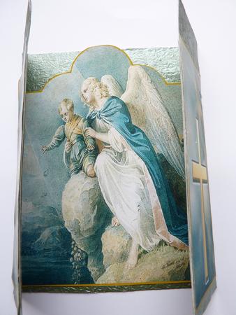 Gold Cross with Sympathy God Bless You Angel by Rosina Walker