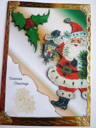 Santa Steps in Vintage by Rosina Walker