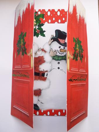 Santa with a Snowman Gatefold by Rosina Walker