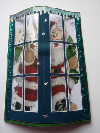 Through My Window Santa at Christmas by Rosina Walker