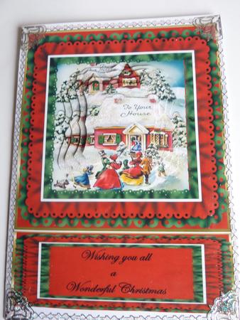 Vintage Ruffled Frame Easel Card by Rosina Walker