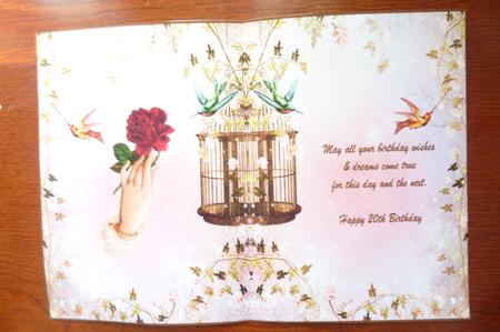 Happy 20th Birthday Insert by Rosina Walker