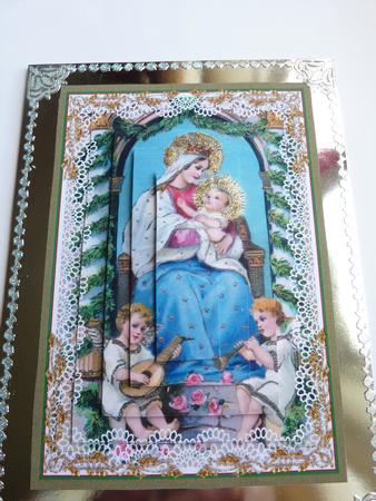 Mary & Baby Jesus Quick Card by Rosina Walker