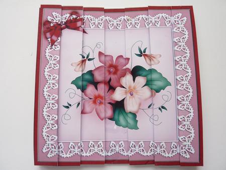 Pretty Viola Quick Card with Side Stacker Topper by Rosina Walker
