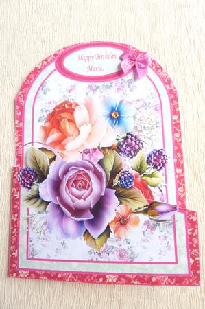 English Roses- Cutaway Card by Rosina Walker