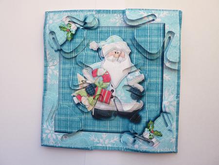 Santa and Mittens Petal Stacker by Rosina Walker
