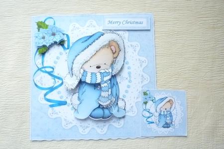 8x8 Blue Snuggle Christmas Mini Kit by Rosina Walker